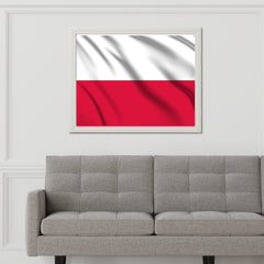 Poland National Flag Wall Art