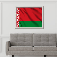 Belarus National Flag Wall Art - beink online art store