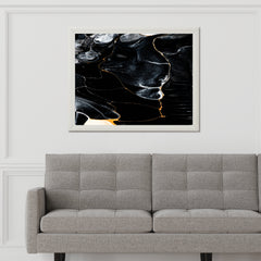 Black Granite Abstract Wall Art