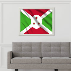Burundi National Flag Wall Art - beink online art store