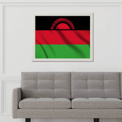 Malawi National Flag Wall Art - beink online art store