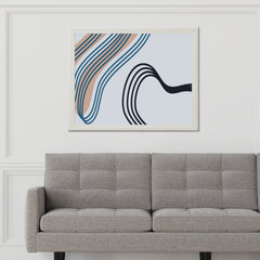 Handdrawn Irregular Lines Abstract Wall Art