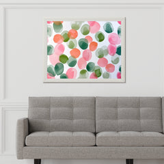 Colorful Watercolor Dot Abstract Pattern