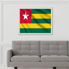 Togo National Flag Wall Art - beink online art store