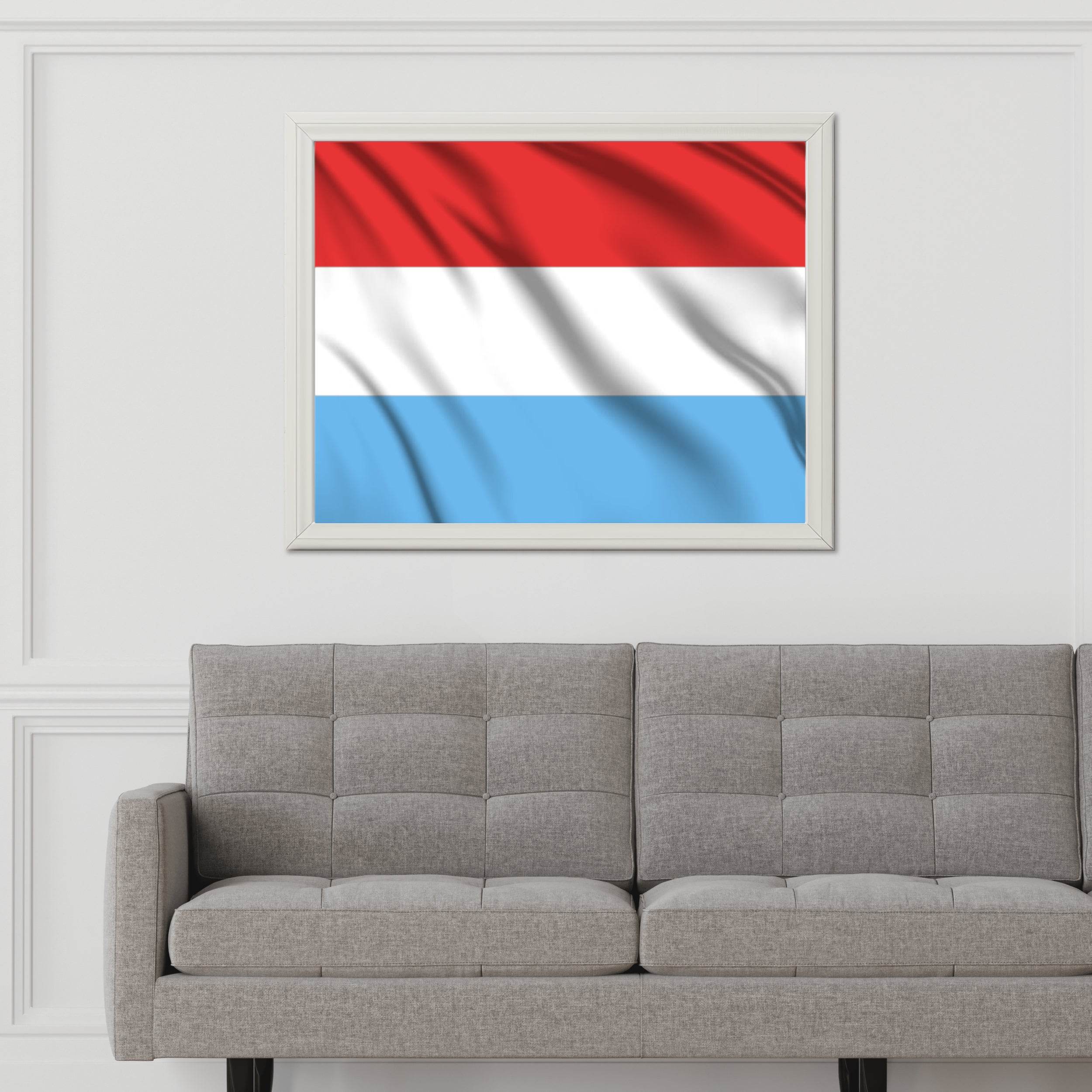 Luxembourg National Flag Wall Art - beink online art store