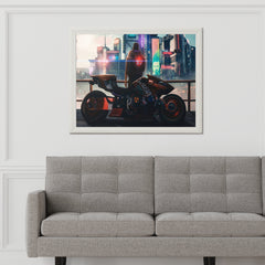 Cyberpunk 2077 Motorcycle Boogeyman Gaming Wall Art