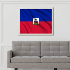 Haiti National Flag Wall Art - beink online art store