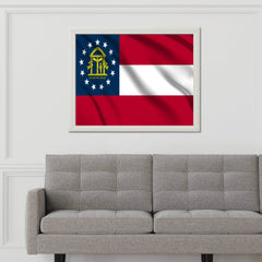 Georgia (US State) Flag Wall Art - beink online art store