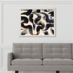 Intertwined Currents Modern Wall Art