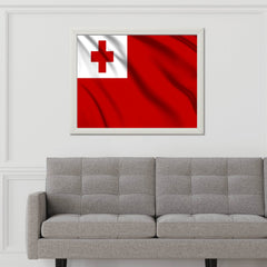 Tonga National Flag Wall Art - beink online art store
