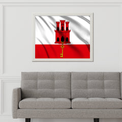 Gibraltar National Flag Wall Art