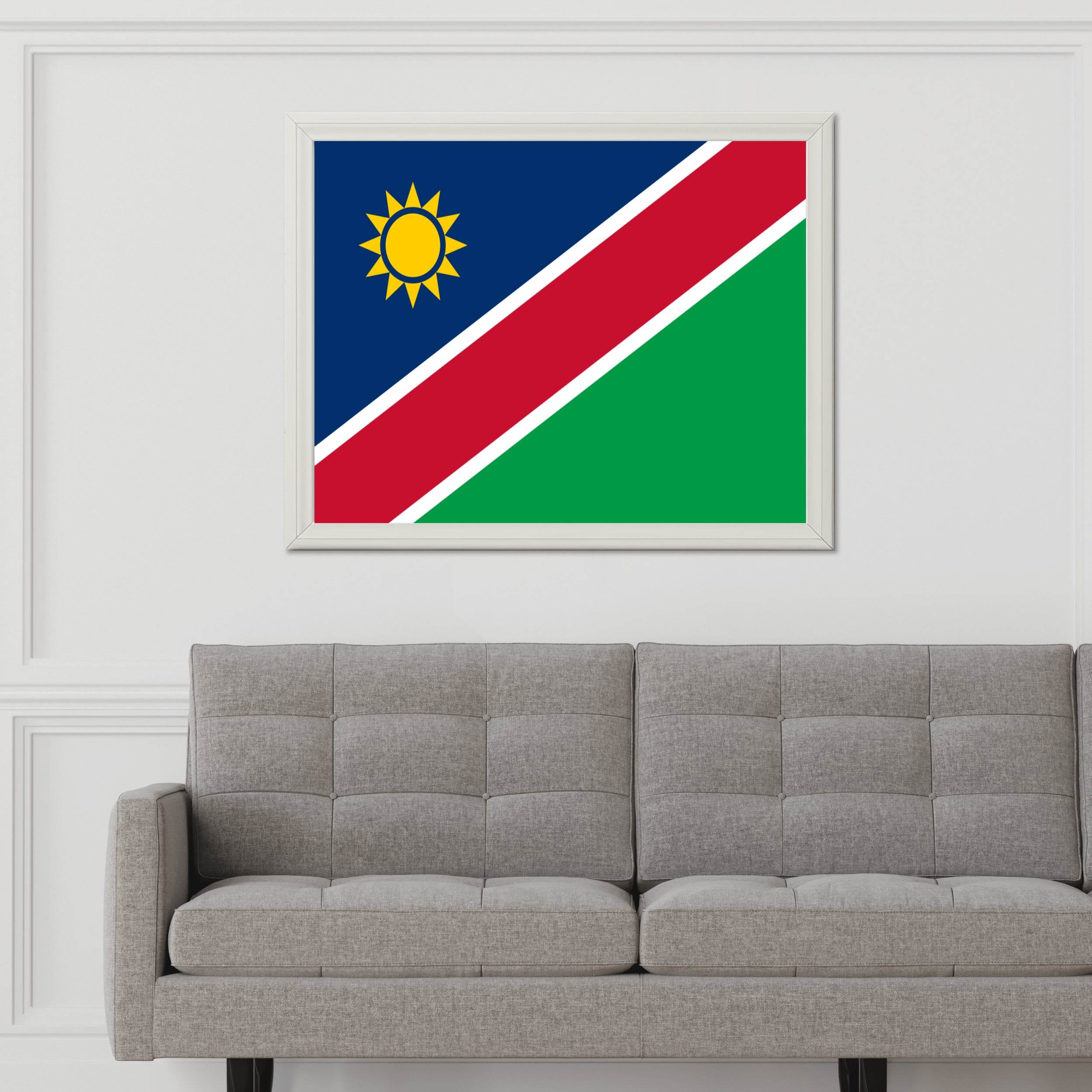 Namibia National Flag Wall Art - beink online art store