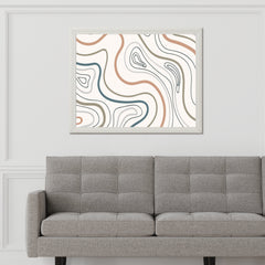 Earth Tone Pattern Background Abstract Wall Art