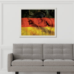 Bitcoin Crypto Flag Wall Art - beink online art store