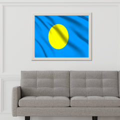 Palau National Flag Wall Art