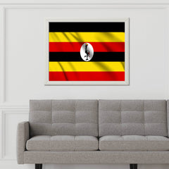 Uganda National Flag Wall Art - beink online art store