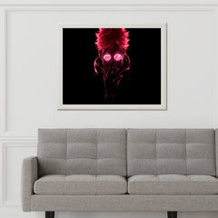 Neon Dope Sukuna Anime Wall Art