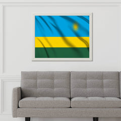Rwanda National Flag Wall Art - beink online art store