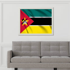 Mozambique National Flag Wall Art - beink online art store