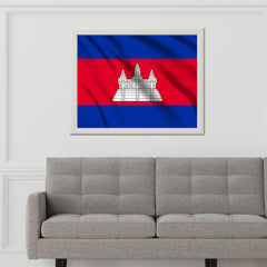 Cambodia National Flag Wall Art