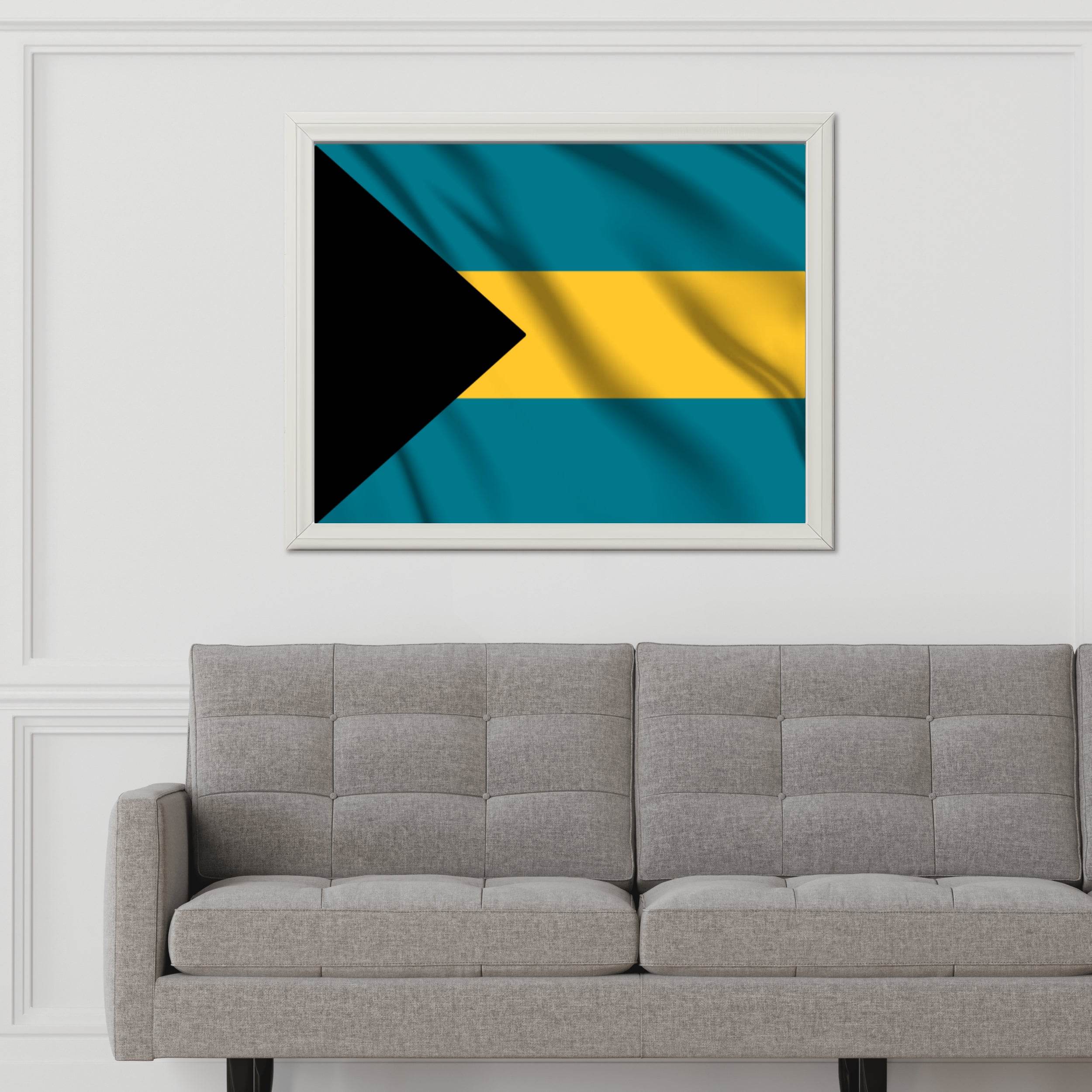 Bahamas National Flag Wall Art - beink online art store