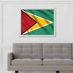 Guyana National Flag Wall Art - beink online art store