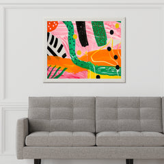 Colorful Abstract Chaos Painting Wall Art