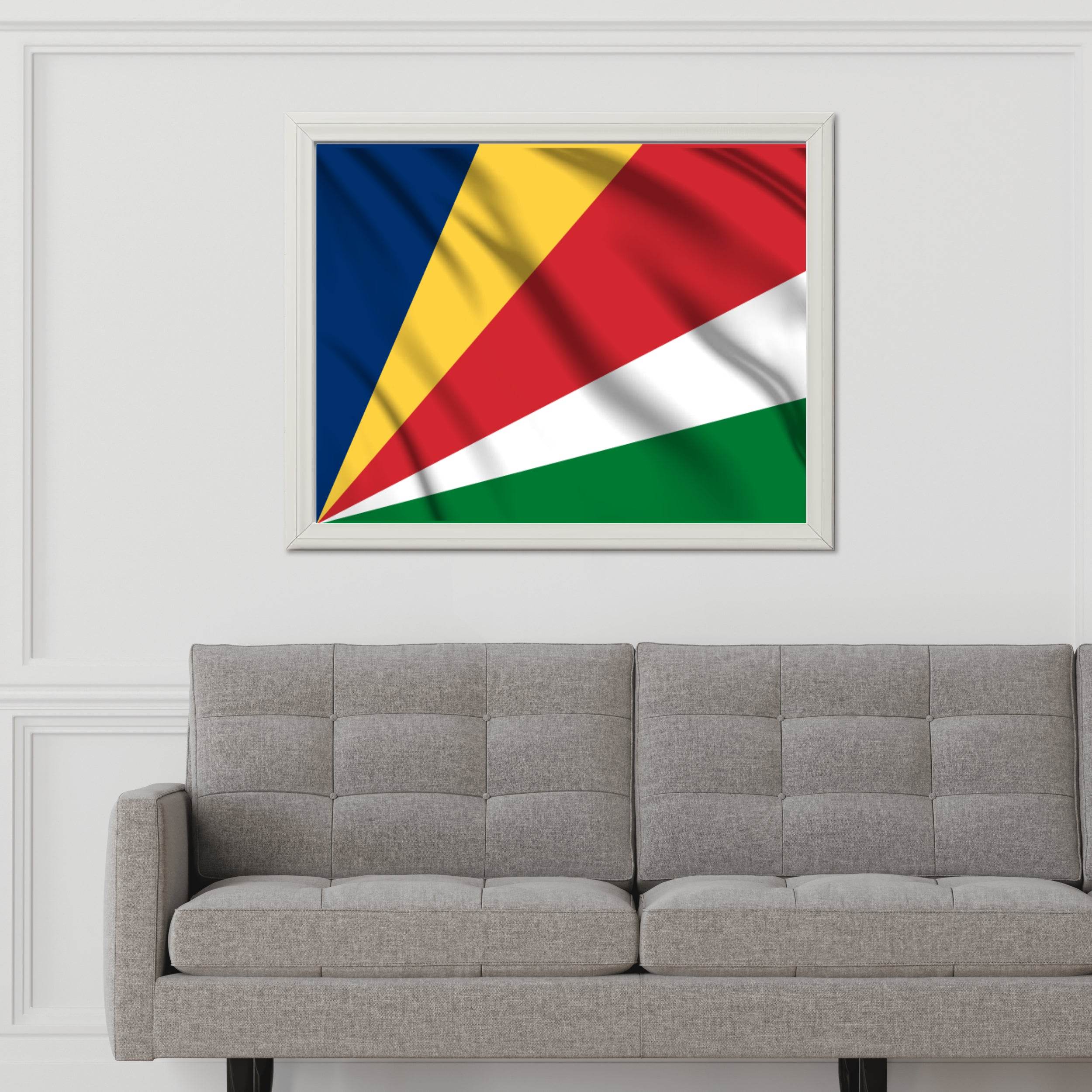 Seychelles National Flag Wall Art - beink online art store