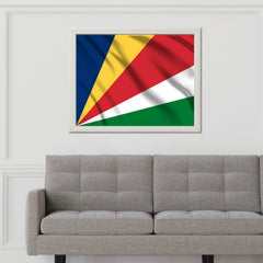 Seychelles National Flag Wall Art - beink online art store