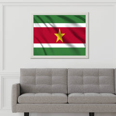Suriname National Flag Wall Art - beink online art store