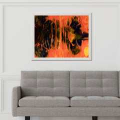 Fire Through Abstract Wall Art