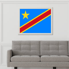 Democratic Republic of the Congo National Flag Wall Art