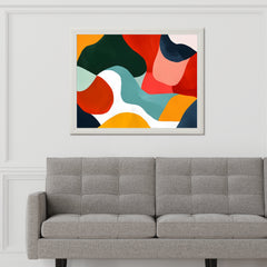 Colorful abstract Painting of Irregular Shapes