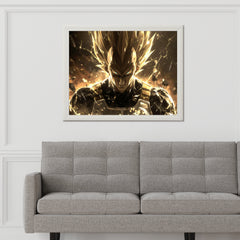 Angry Vegeta Anime Wall Art