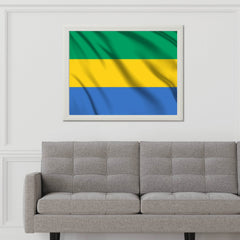 Gabon National Flag Wall Art - beink online art store