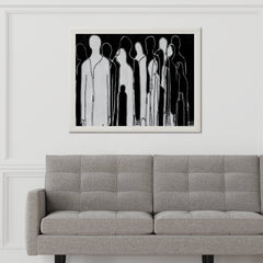 Shadowed Figures Modern Wall Art