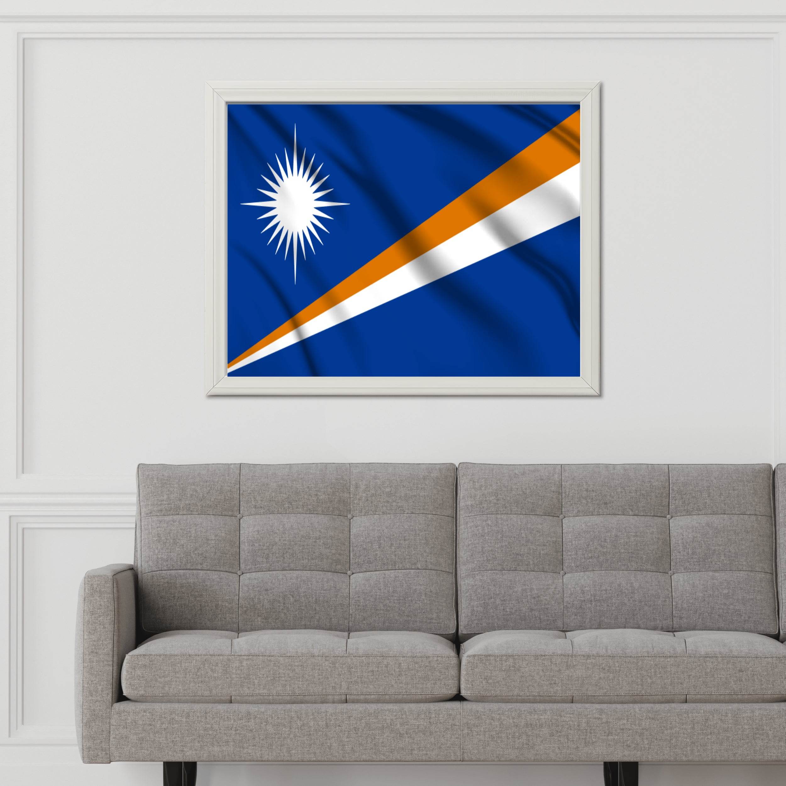 Marshall Islands National Flag Wall Art - beink online art store