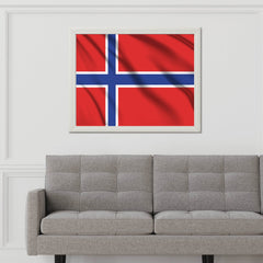 Norway National Flag Wall Art - beink online art store