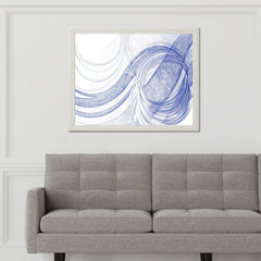 Blue Digital Abstract Wall Art