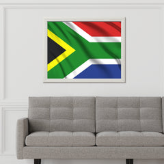 South Africa National Flag Wall Art - beink online art store