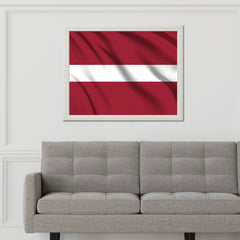 Latvia National Flag Wall Art - beink online art store