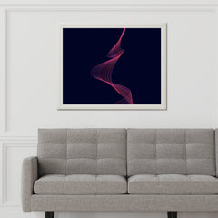 Technology Line Wave Abstract Wall Art