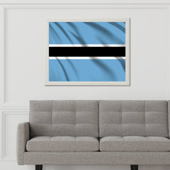 Botswana National Flag Wall Art - beink online art store