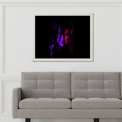 Eren Jaeger Neon  Anime Wall Art