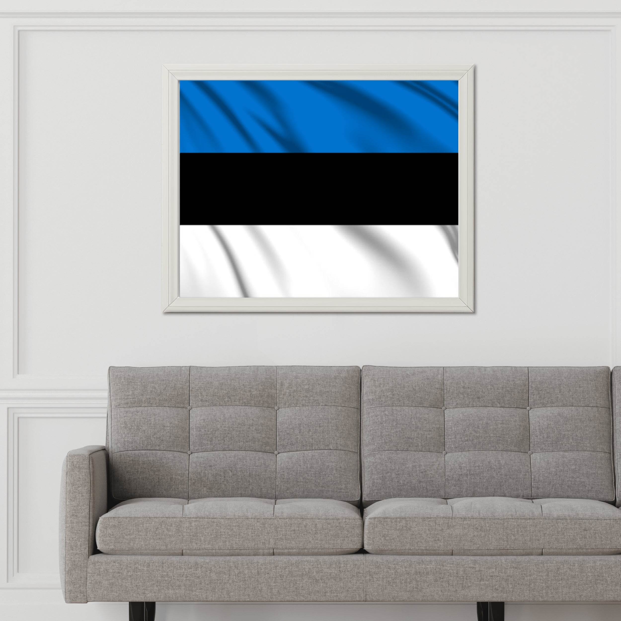 Estonia National Flag Wall Art - beink online art store