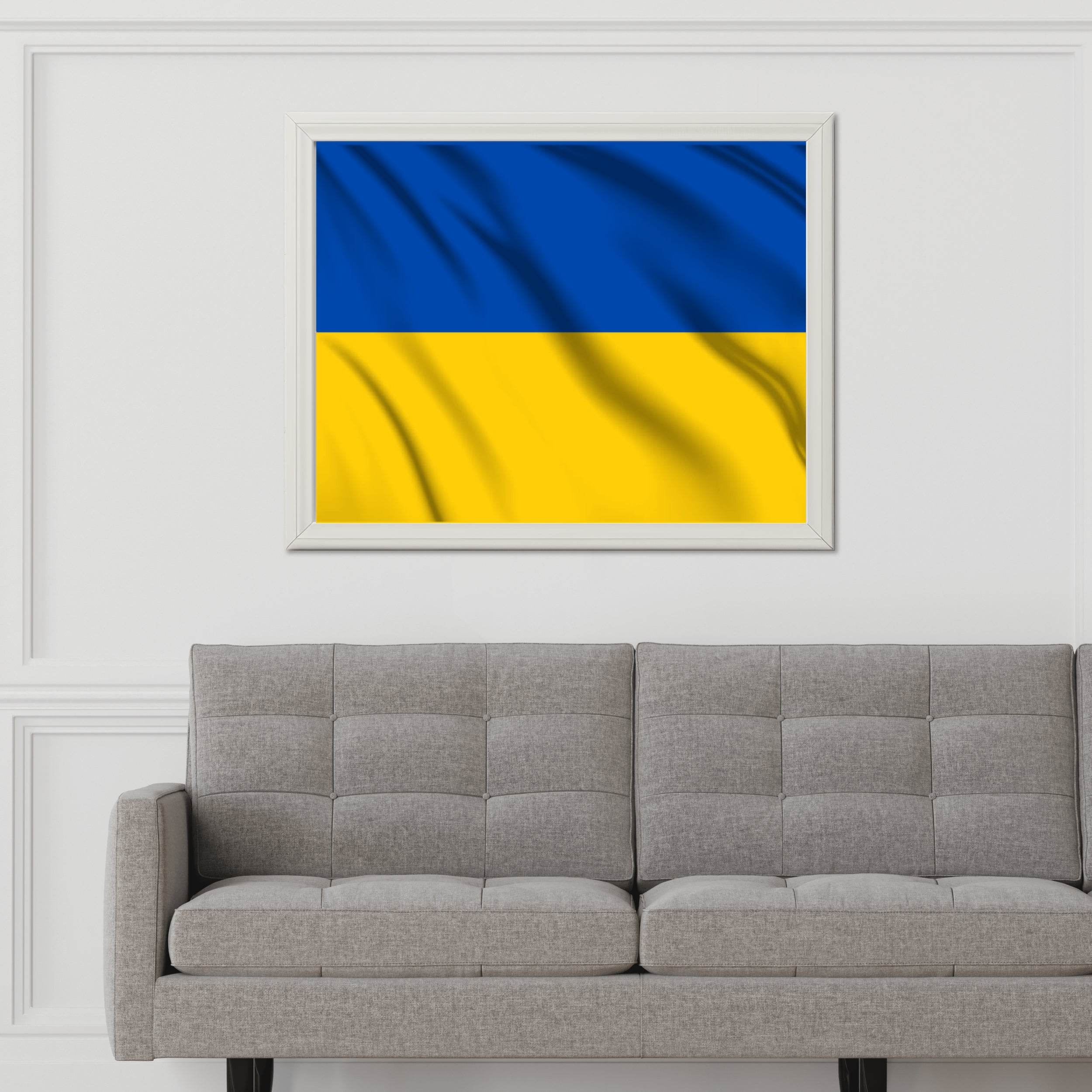 Ukraine National Flag Wall Art - beink online art store