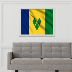 Saint Vincent and the Grenadines National Flag Wall Art