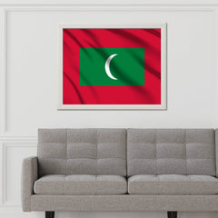 Maldives National Flag Wall Art - beink online art store