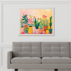 Colorful Abstract of Potted Plants