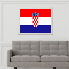 Croatia National Flag Wall Art